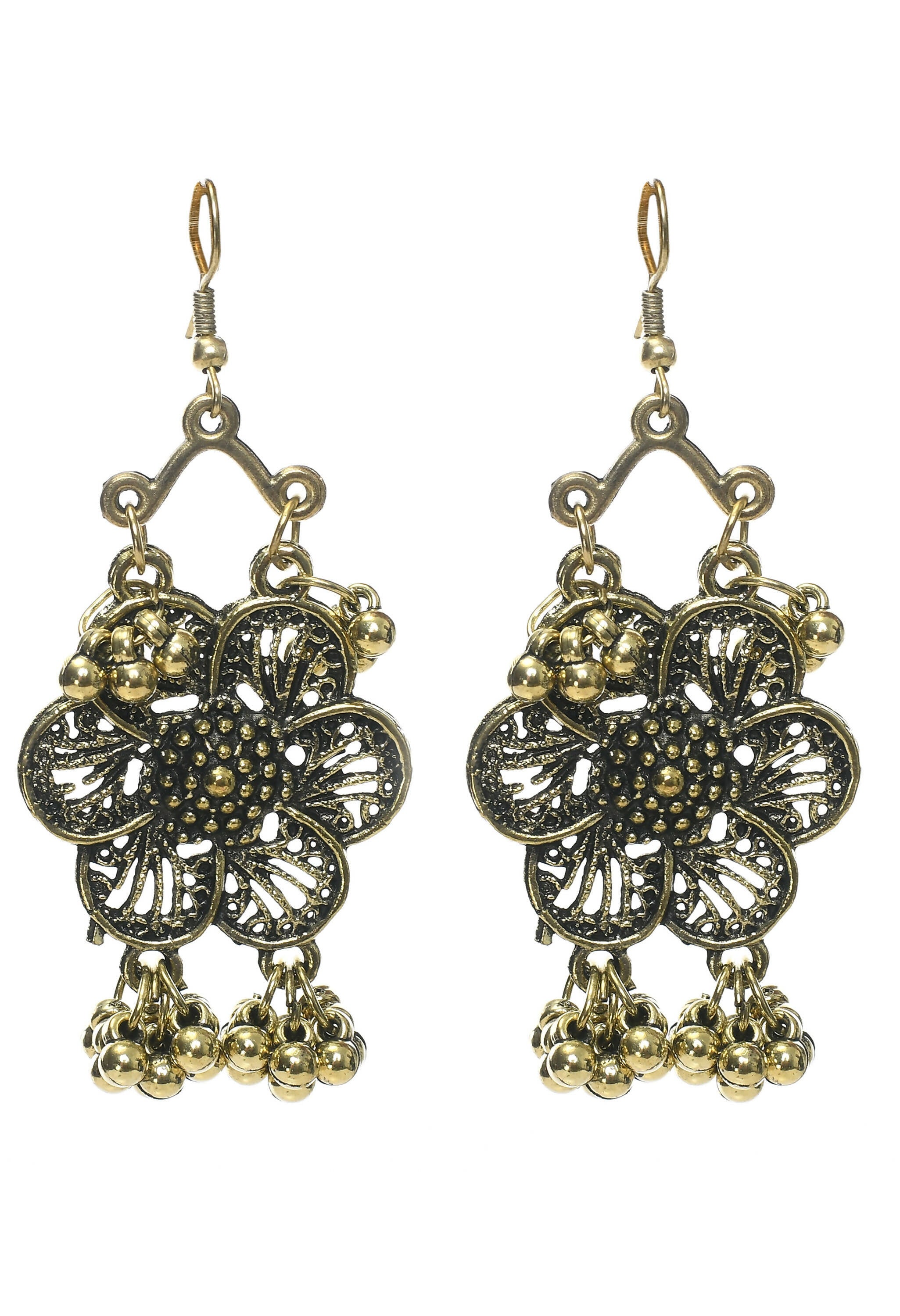 Floral Golden-Plated Brass Finish Choker for Women
