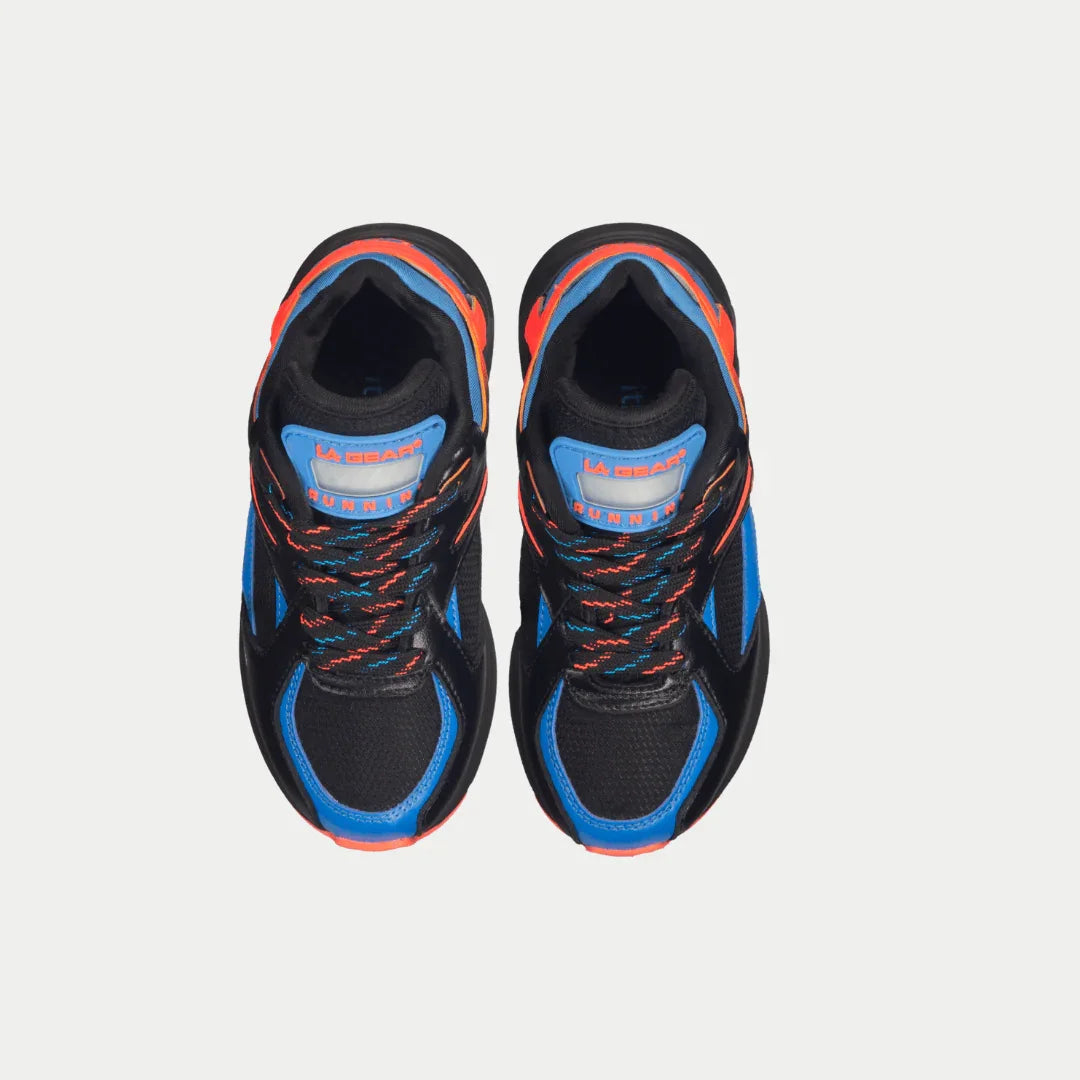 Kids Catapult Light-Up Lowtop Sneakers in Black and Blue