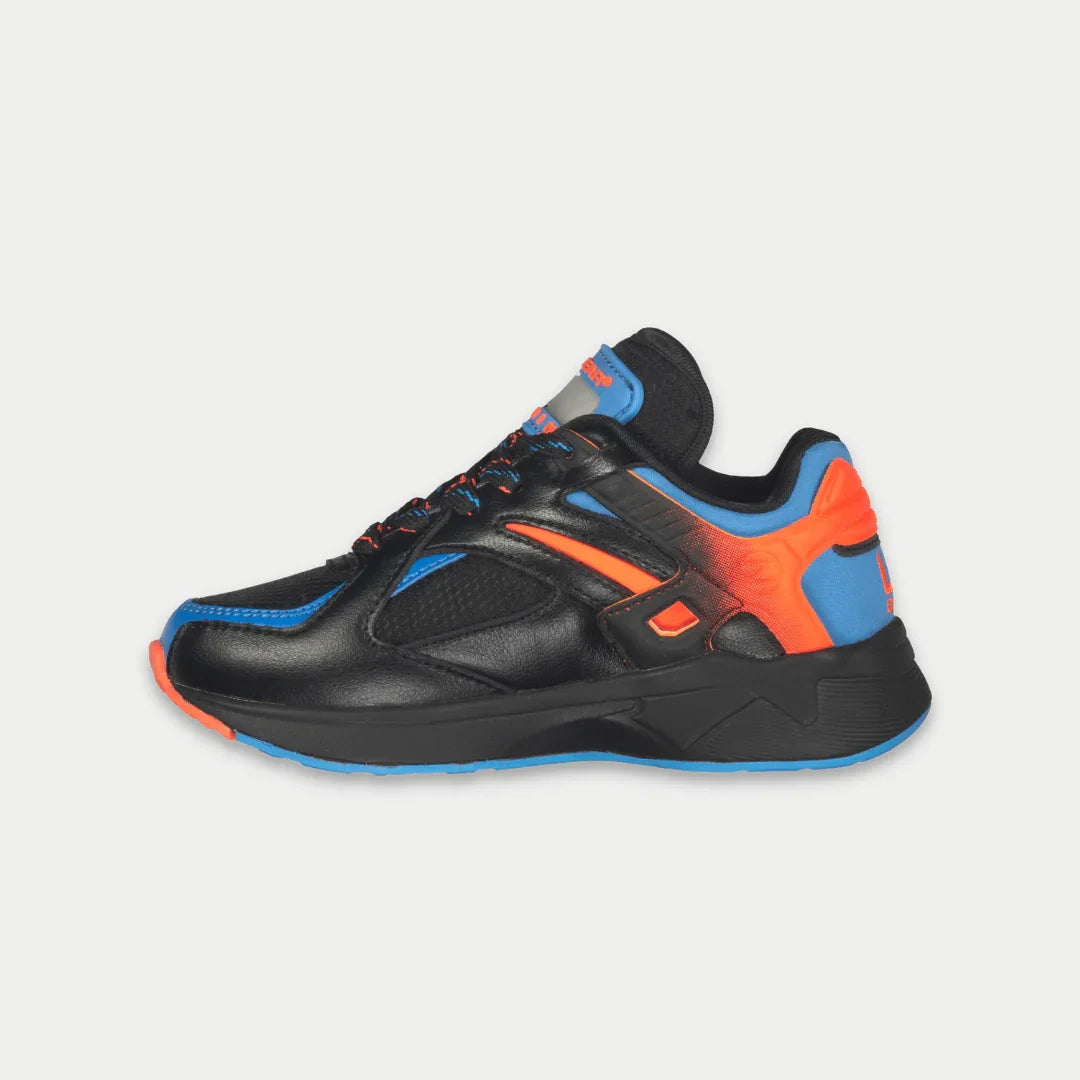 Kids Catapult Light-Up Lowtop Sneakers in Black and Blue