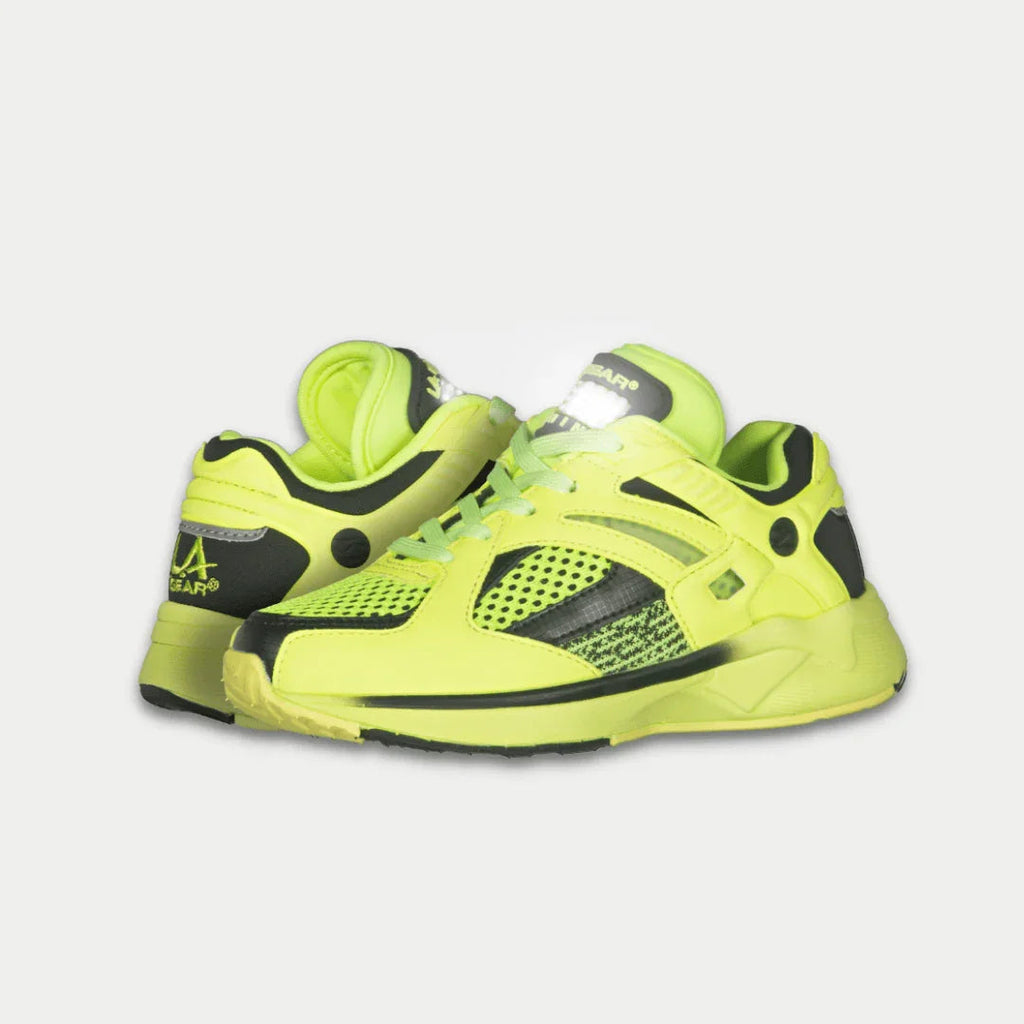 Kids Catapult Light-Up Glow Lowtop Sneakers - Neon Yellow x Black