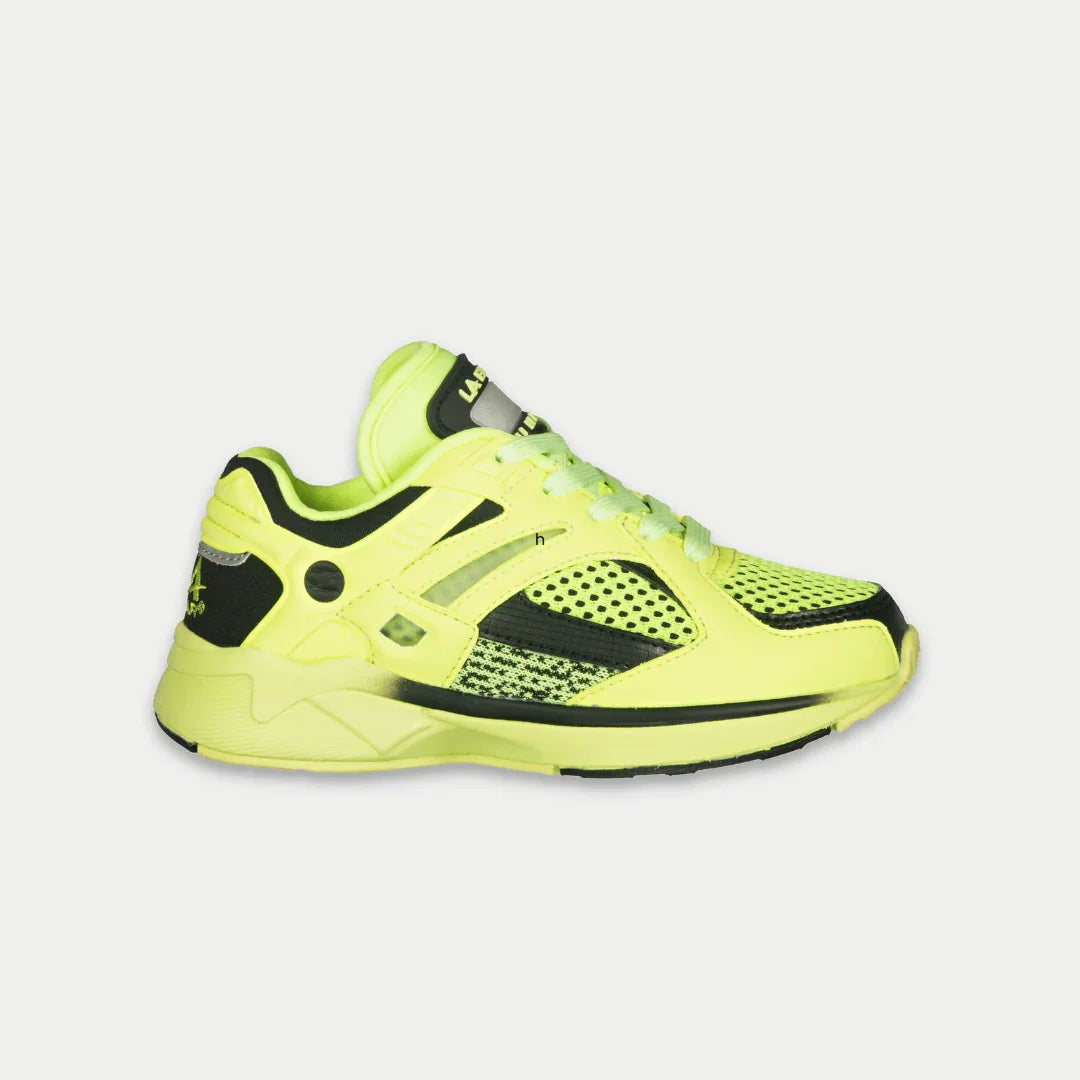 LA Gear Kids Catapult light-up sneakers in neon yellow and black