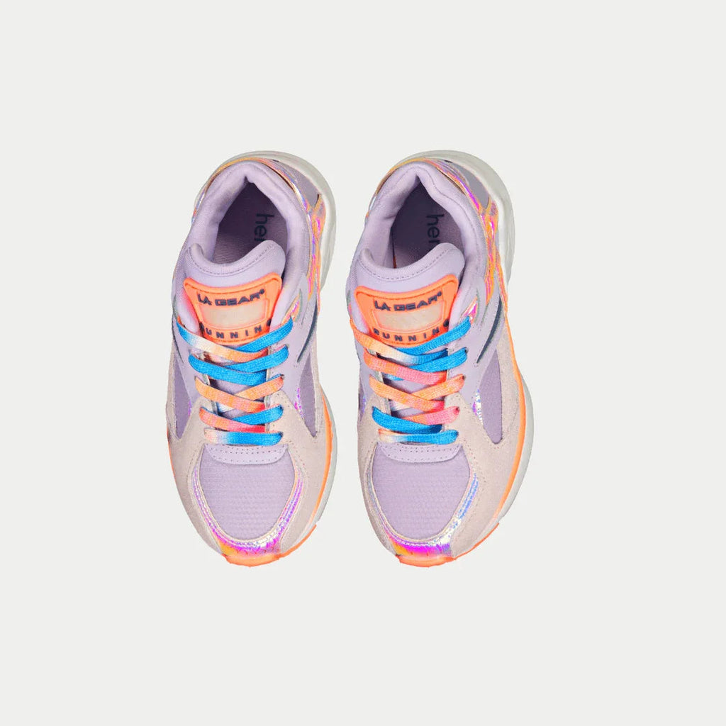Kids Catapult Light-Up Lowtop Sneakers - Purple x Orange