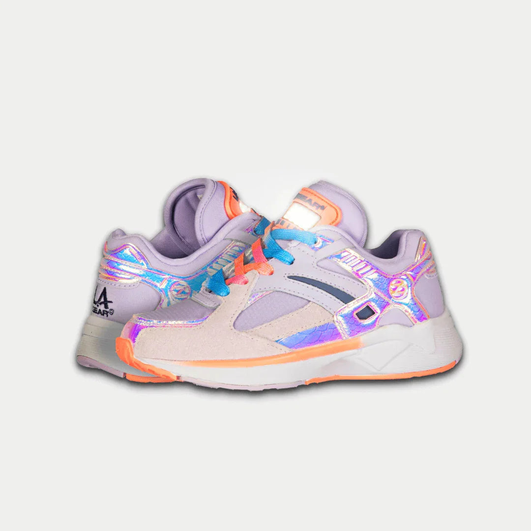 Kids Catapult Light-Up Lowtop Sneakers - Purple x Orange