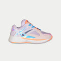 Kids La Gear Catapult light-up lowtop sneakers in purple and orange colorway