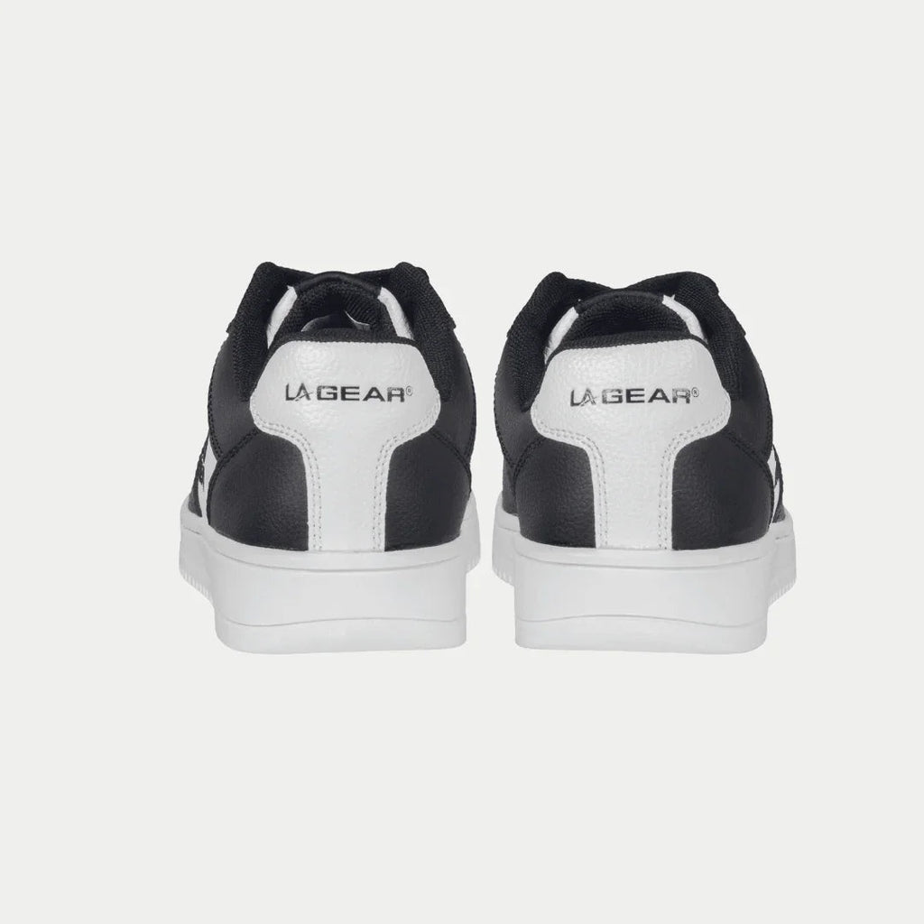 Kids Edge Lowtop Sneakers - Black and White Retro Playground Shoes