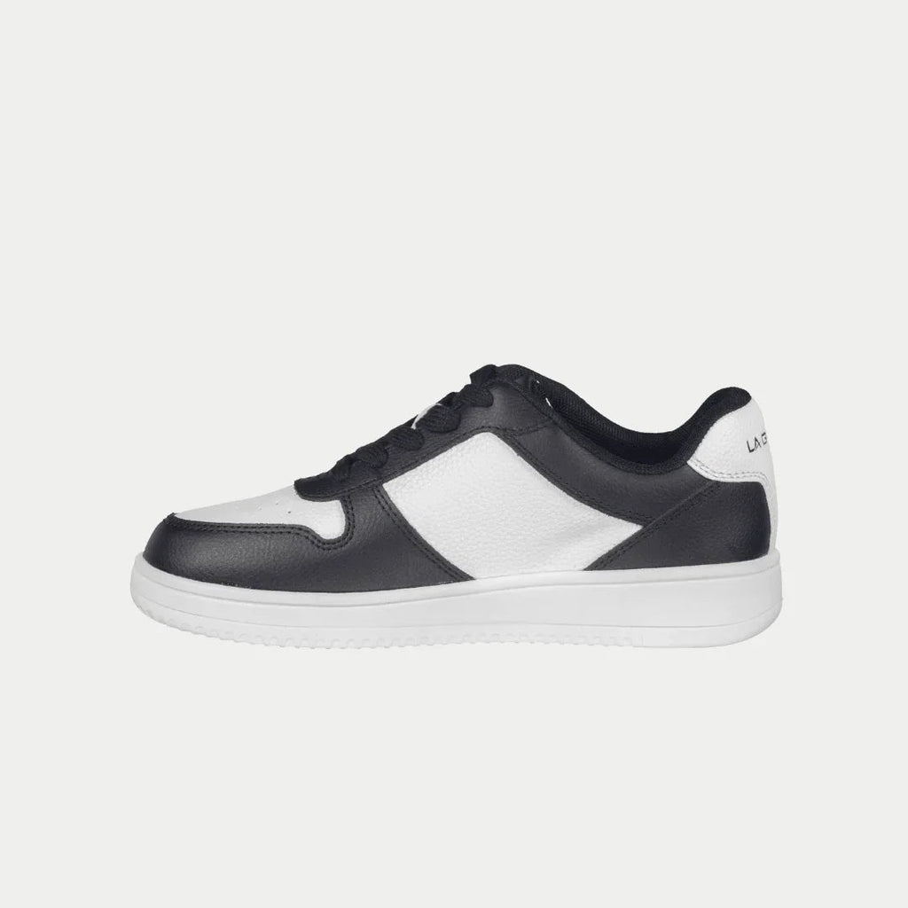 Kids Edge Lowtop Sneakers - Black and White Retro Playground Shoes