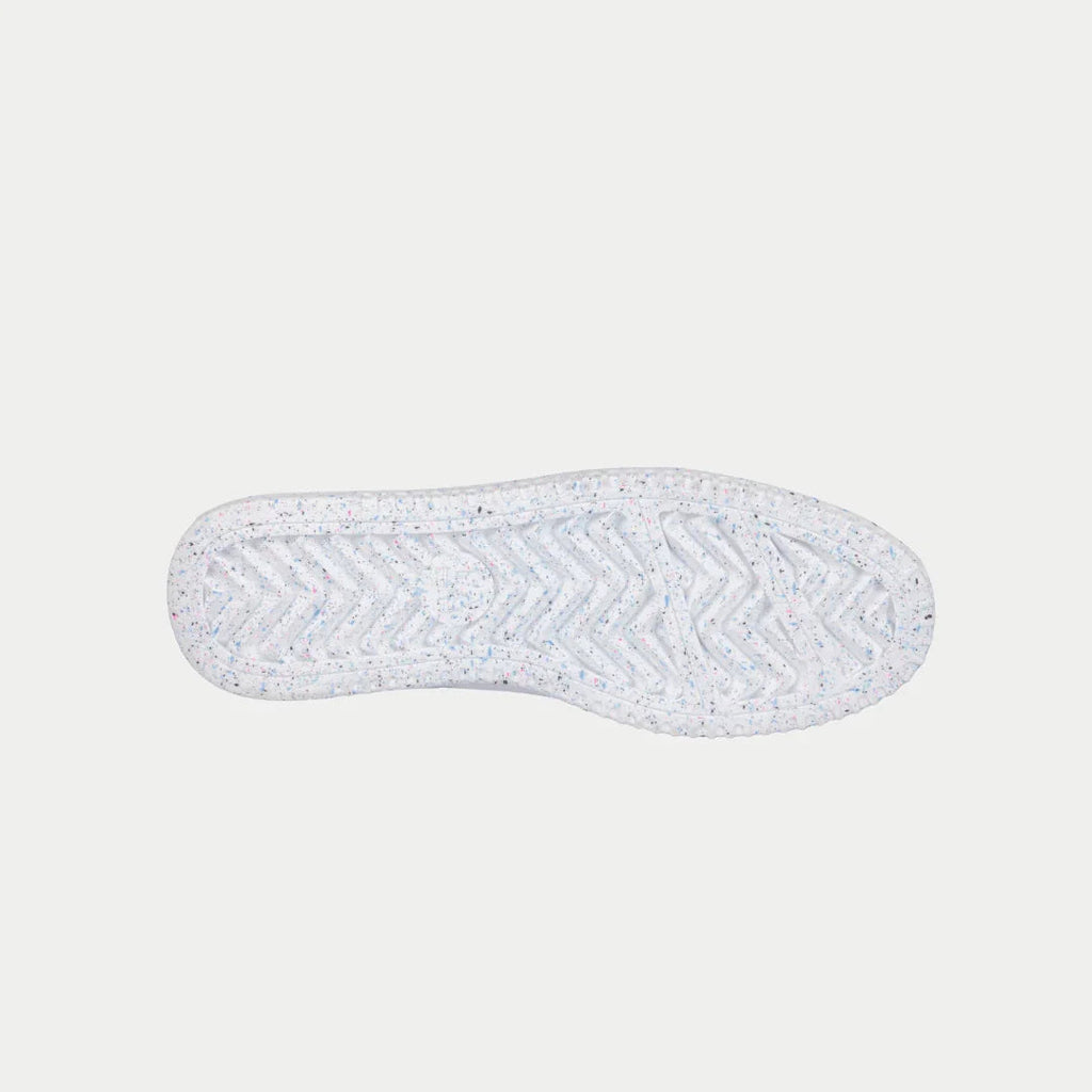 Kids Flame Hightop Sneakers in White Pink and Blue