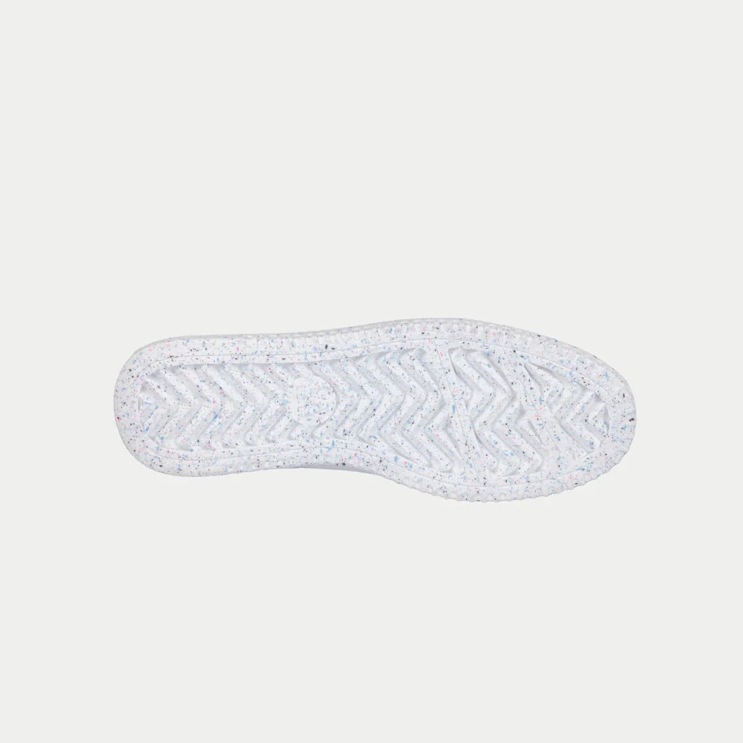 Kids Flame Hightop Sneakers in White Pink and Blue