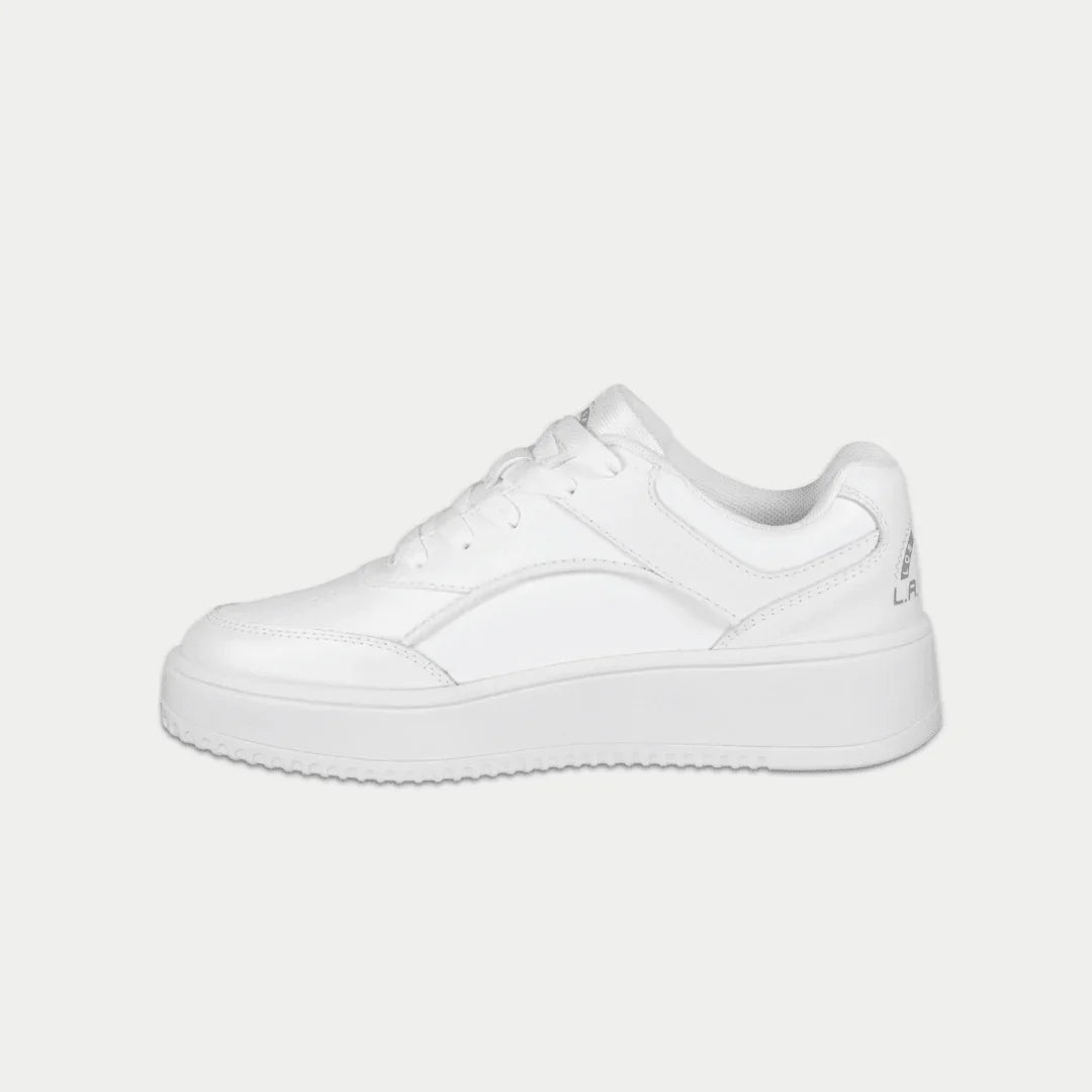 Kids Flame Lowtop Sneakers in White - Comfortable Everyday Shoes