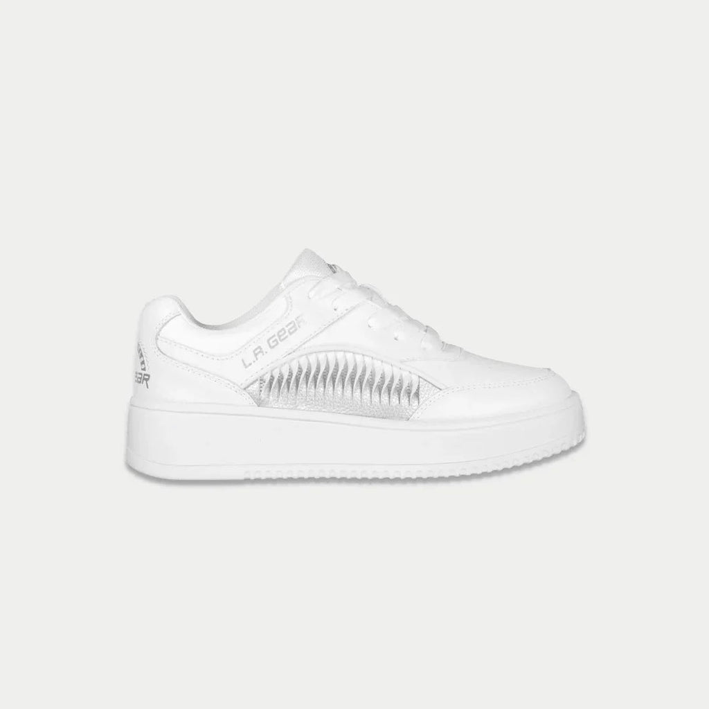 Kids Flame Lowtop Sneakers in White - Comfortable Everyday Shoes