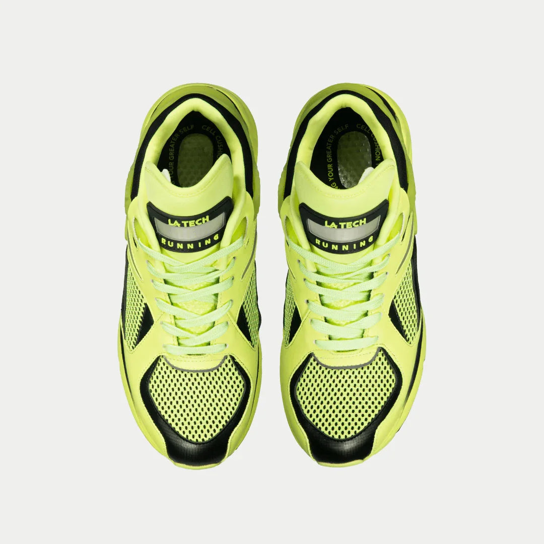 Catapult Light-Up x Glow Lowtop Sneakers in Neon Yellow x Black