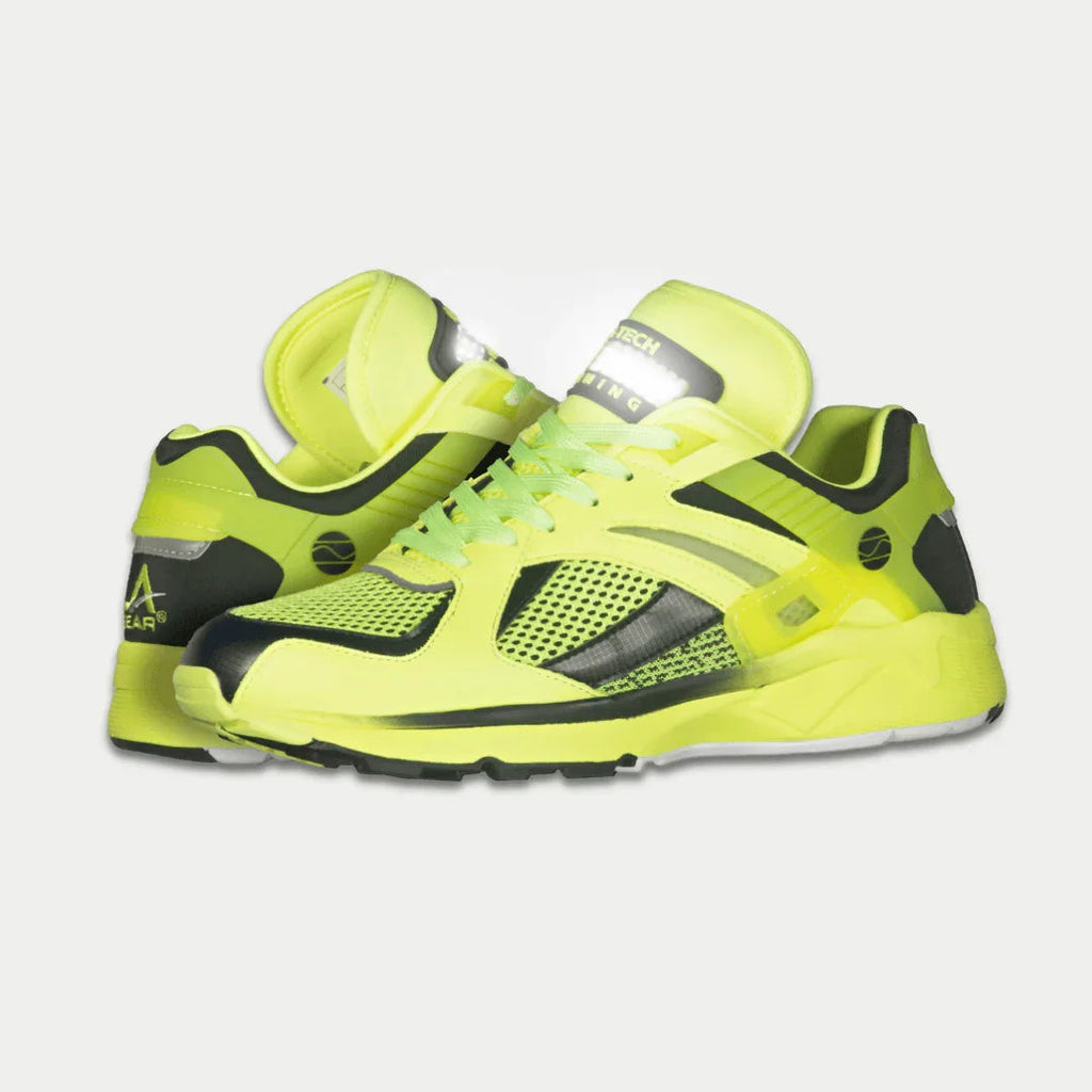 Catapult Light-Up x Glow Lowtop Sneakers in Neon Yellow x Black