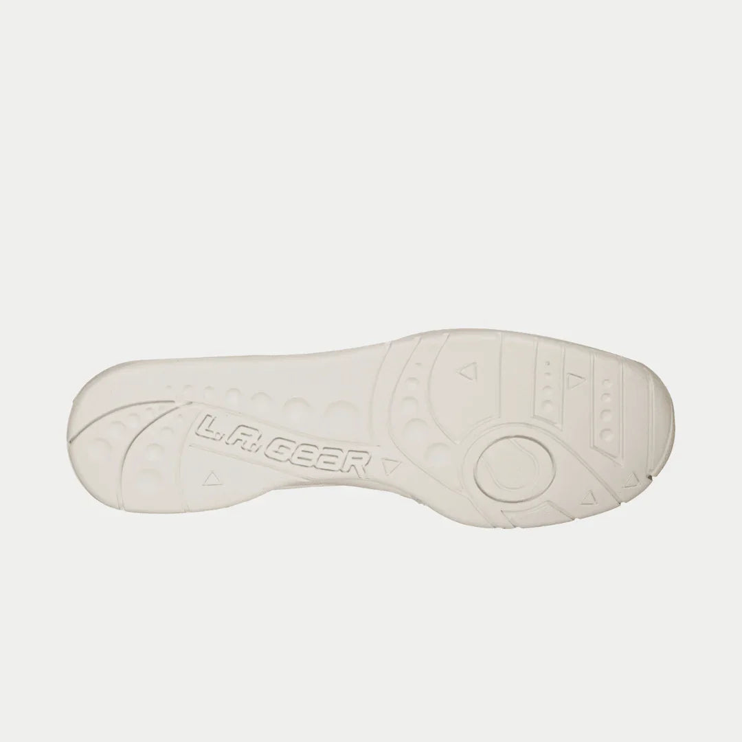Flame Retro Hightop Sneakers in White - 80s Inspired Footwear