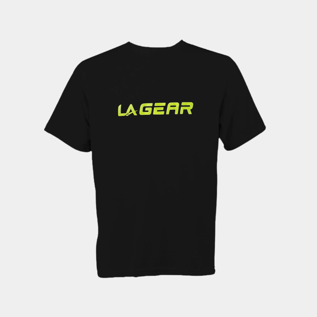 Men's Performance Logo Tee in Black with Moisture-Wicking Fabric