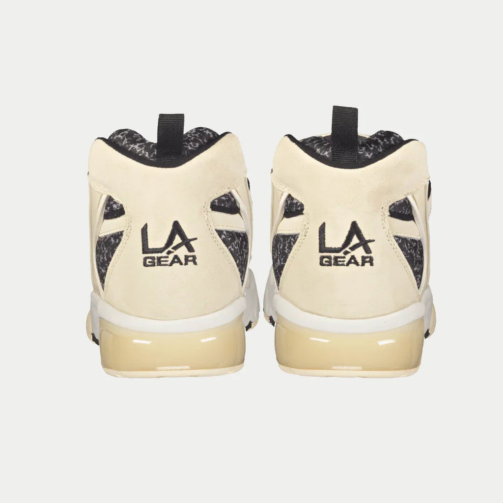 Turbo Light-Up Mid Sneakers Off-White x Black Leather High Tops