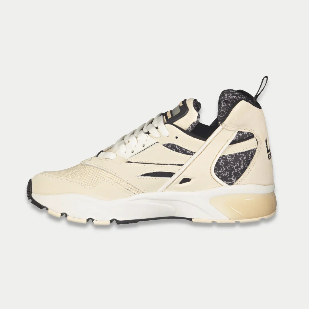 Turbo Light-Up Mid Sneakers Off-White x Black Leather High Tops