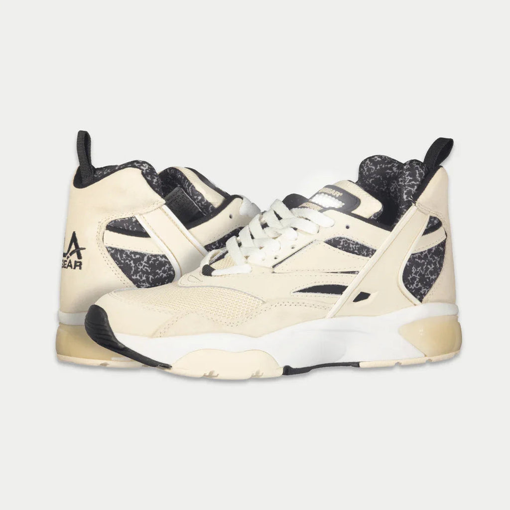 Turbo Light-Up Mid Sneakers Off-White x Black Leather High Tops