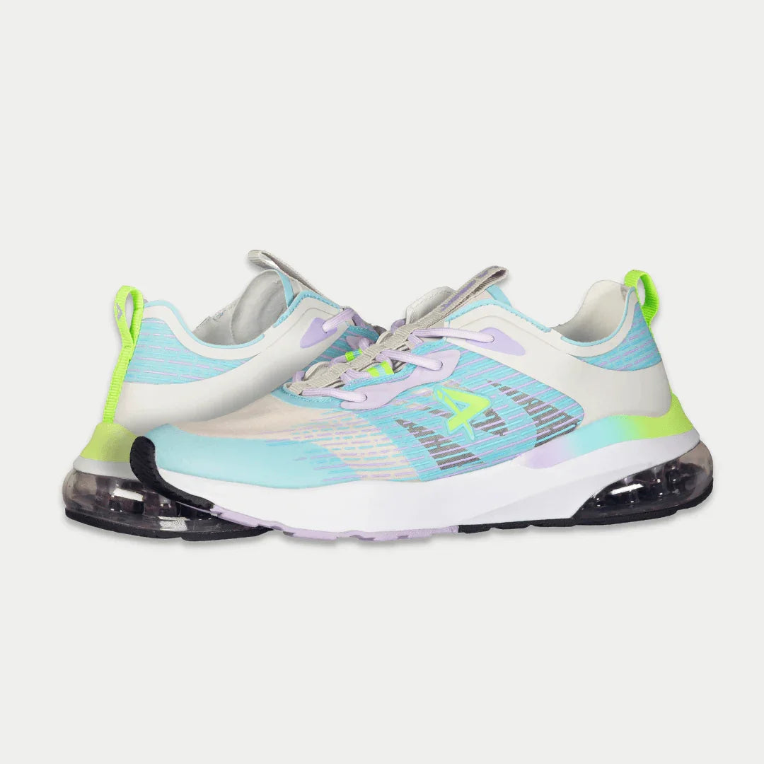 Artesia Women's Lowtop Sneakers in Gray and Light Blue