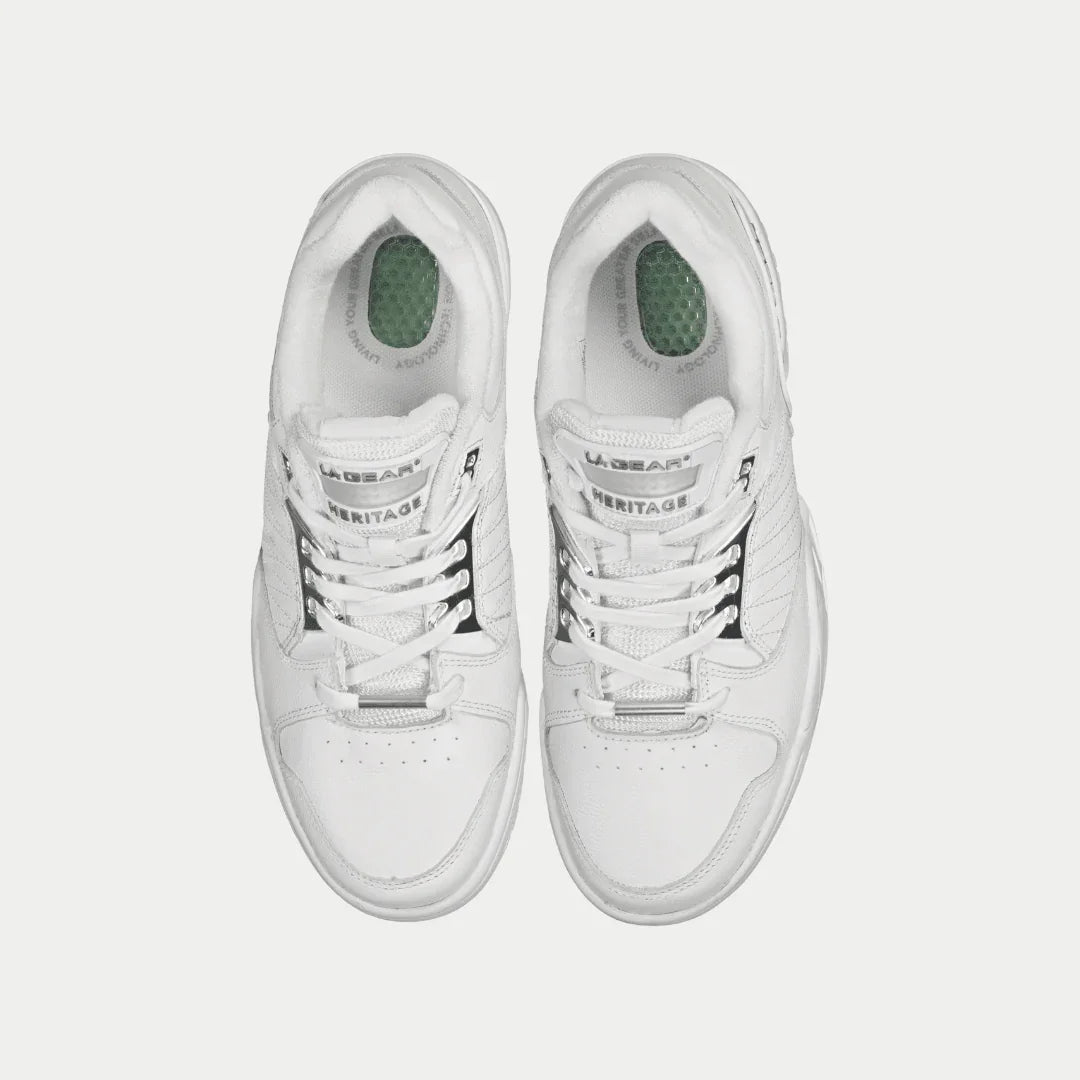 Boardwalk Lowtop Sneakers in White - Heritage Style Footwear