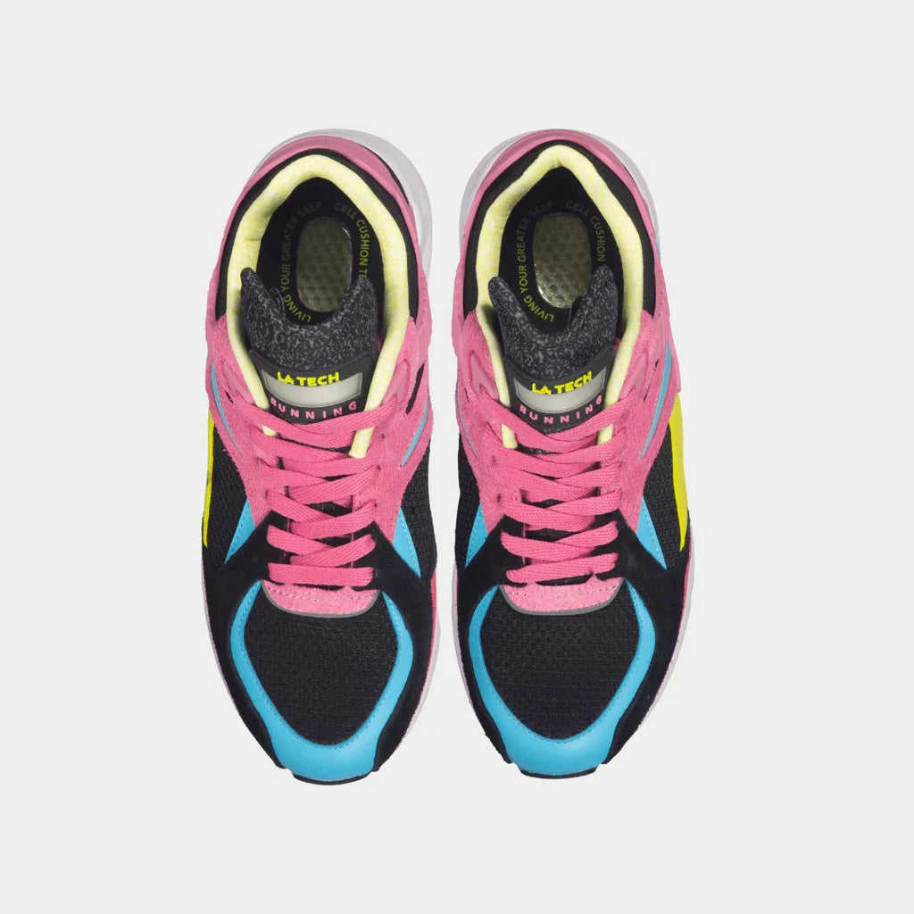Women's Catapult Light-Up Lowtop Sneakers in Black and Pink