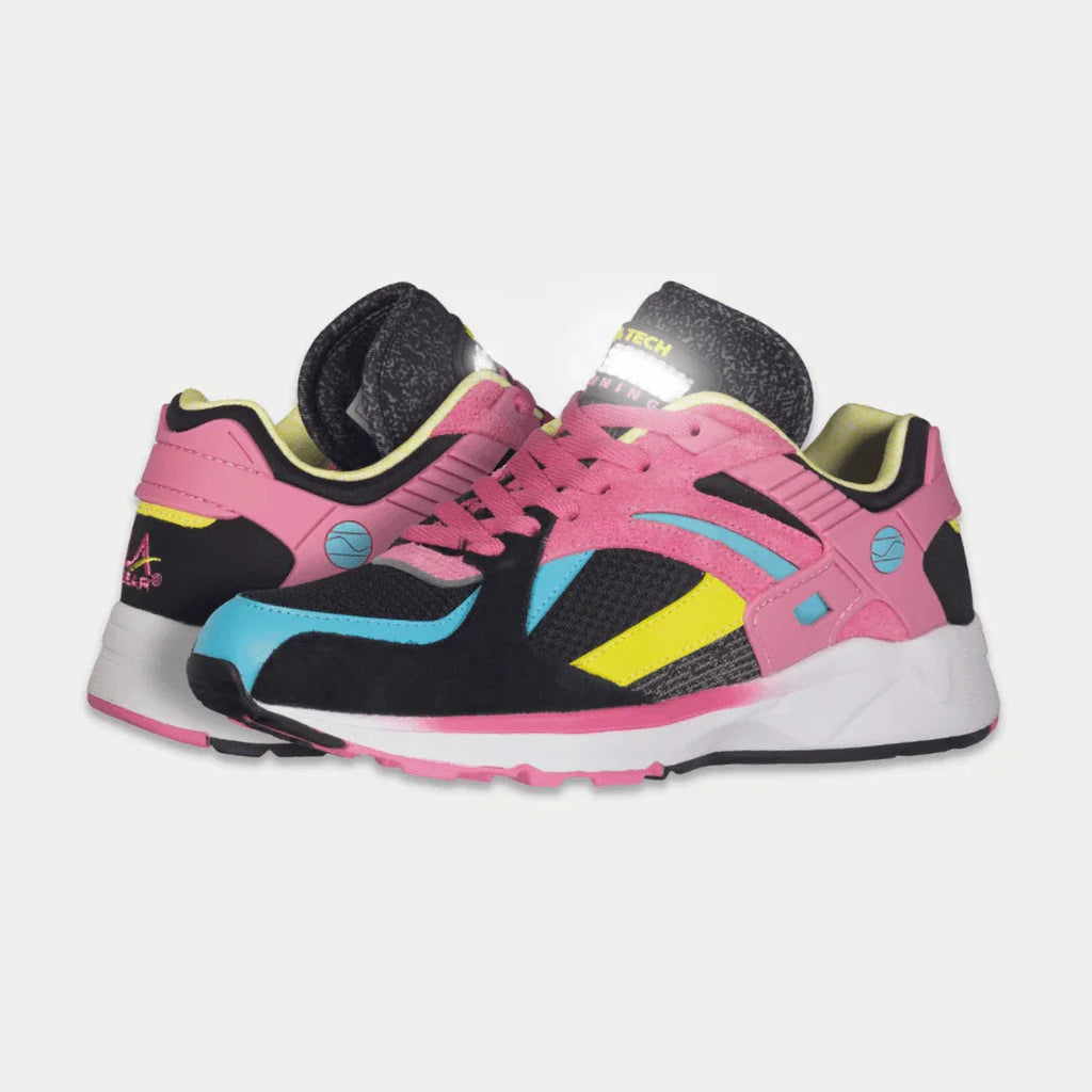 Women's Catapult Light-Up Lowtop Sneakers in Black and Pink