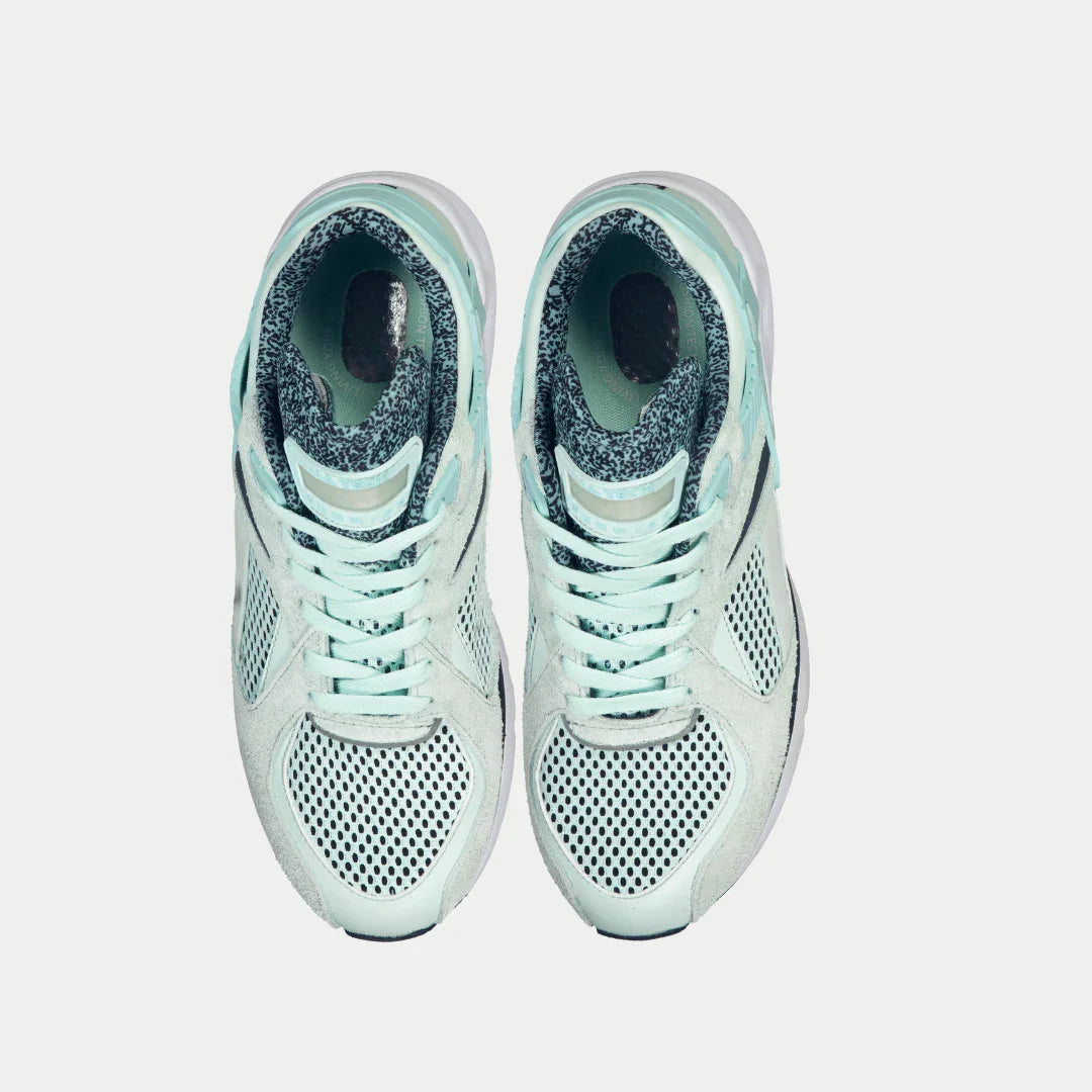 Women's Catapult Light-Up Lowtop Leather Sneakers in Mint x Black