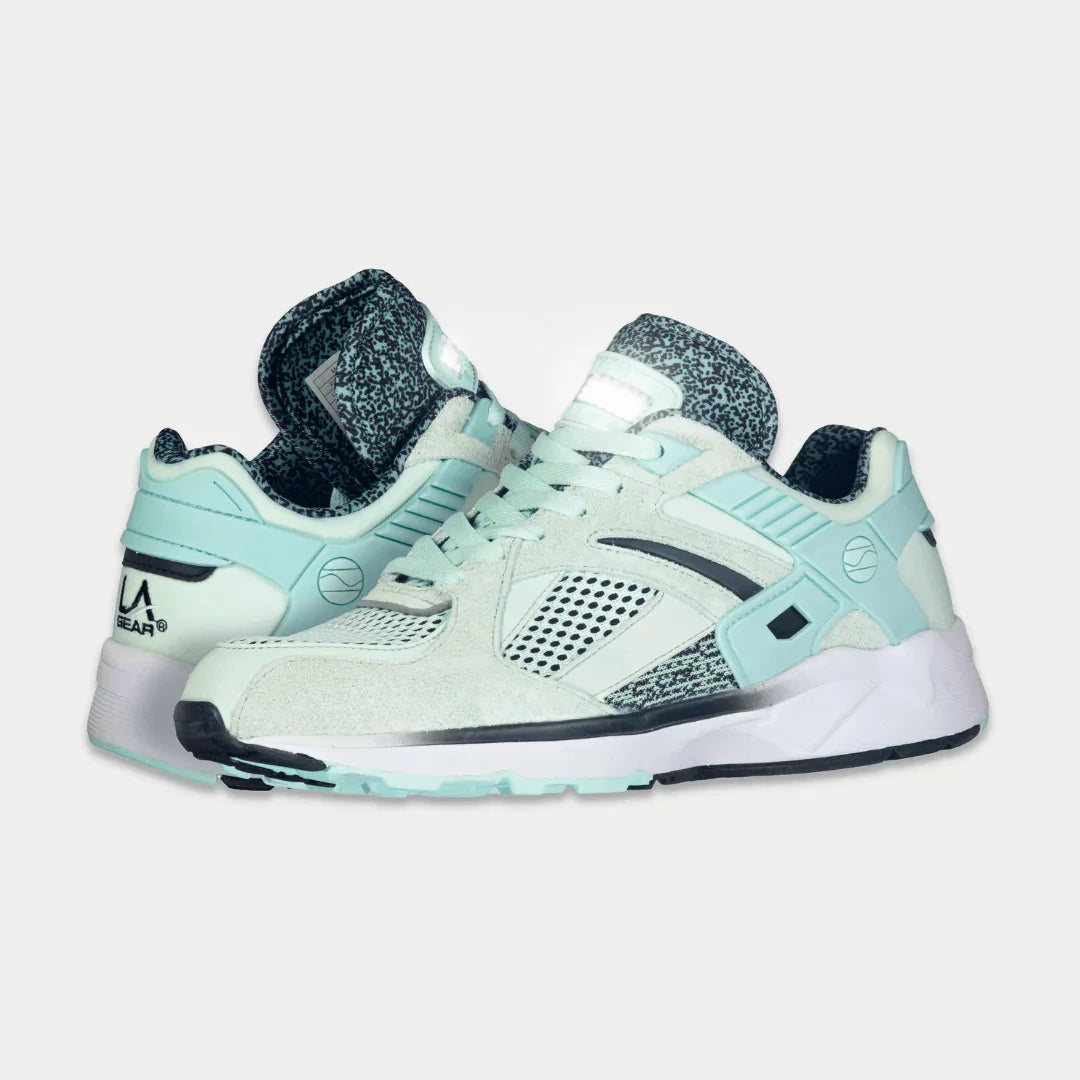 Women's Catapult Light-Up Lowtop Leather Sneakers in Mint x Black