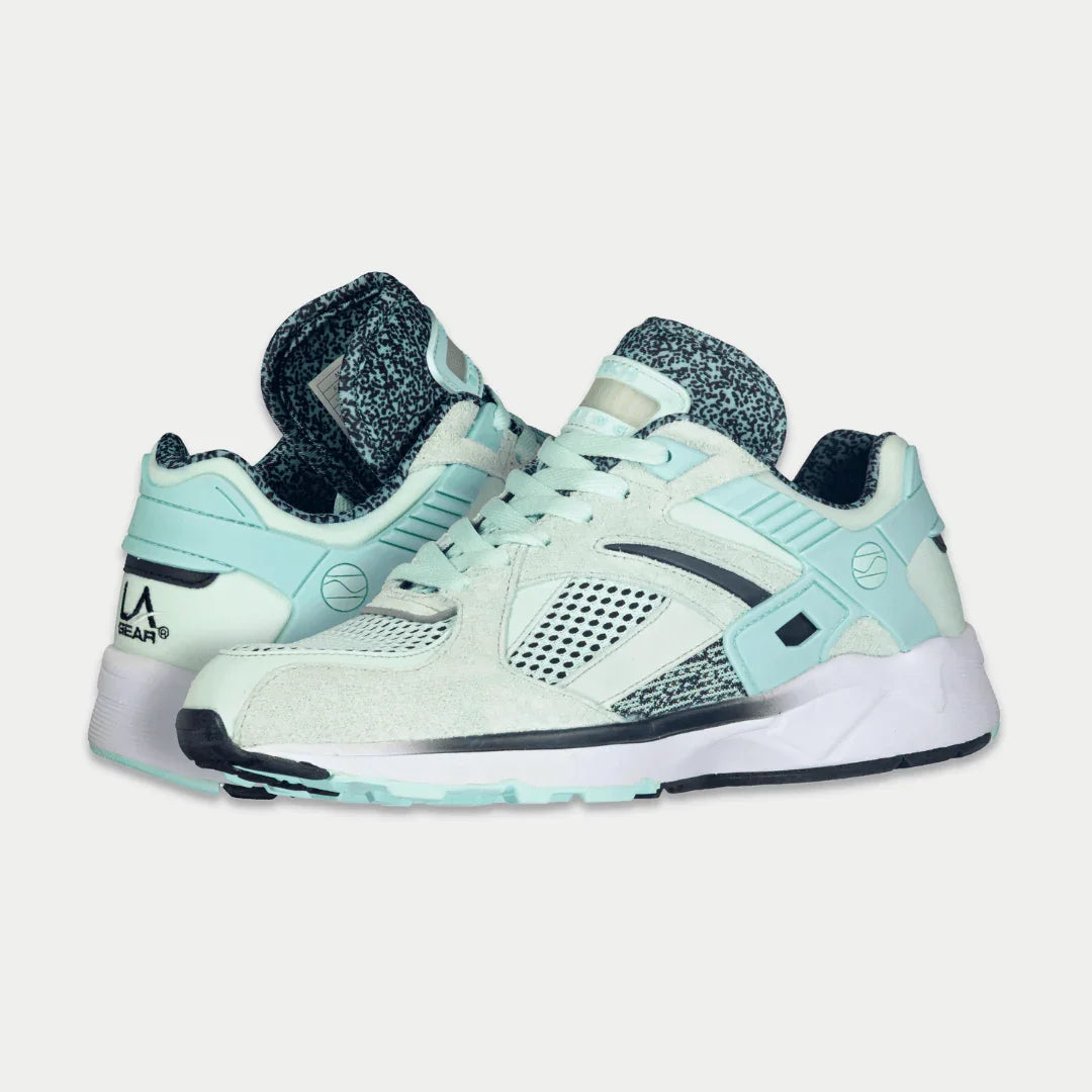 Women's Catapult Light-Up Lowtop Leather Sneakers in Mint x Black