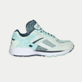 LA Gear Women's Catapult light-up lowtop sneakers in mint and black genuine leather