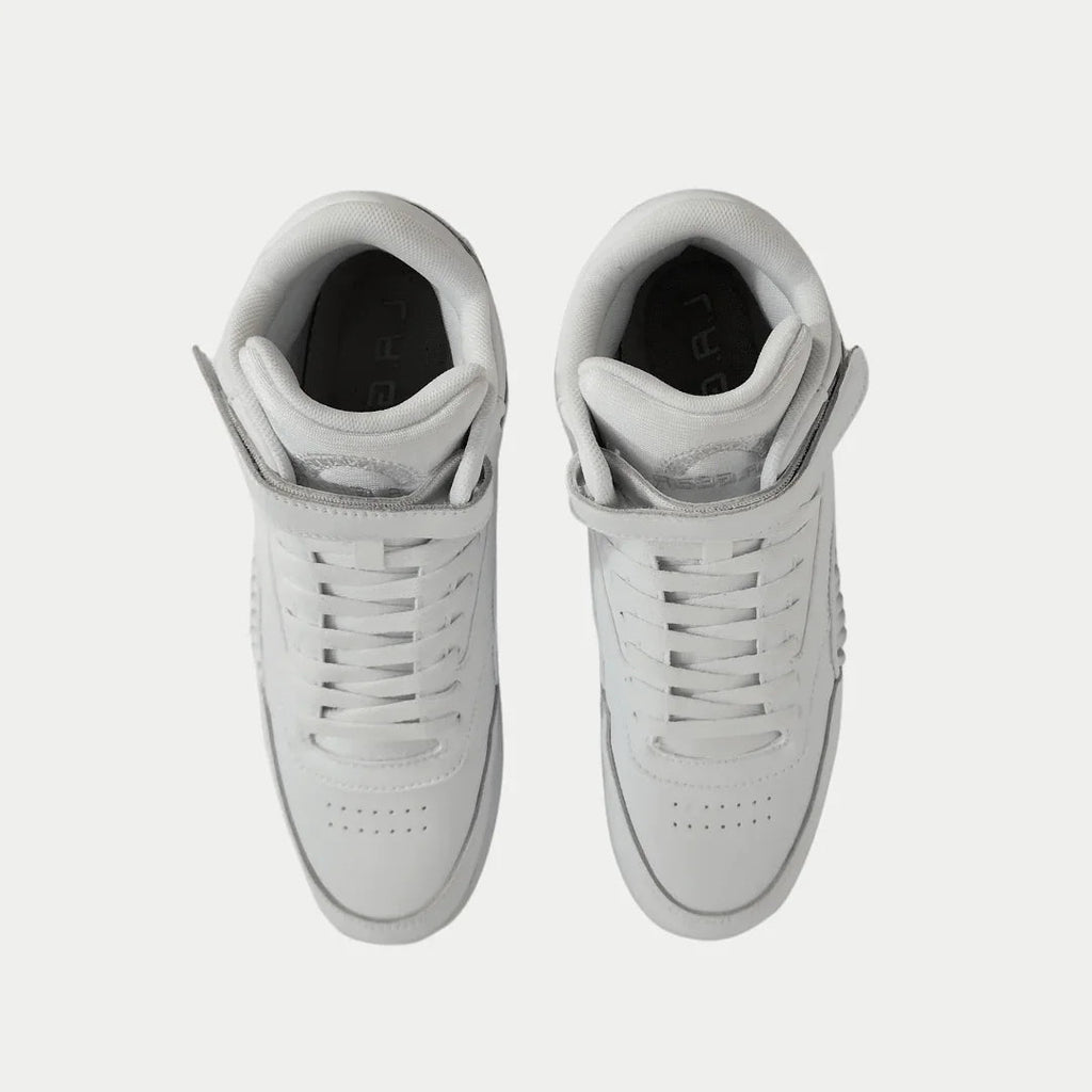 Women's Flame Retro Hightop Sneakers in White