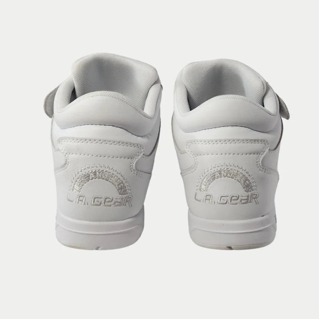Women's Flame Retro Hightop Sneakers in White