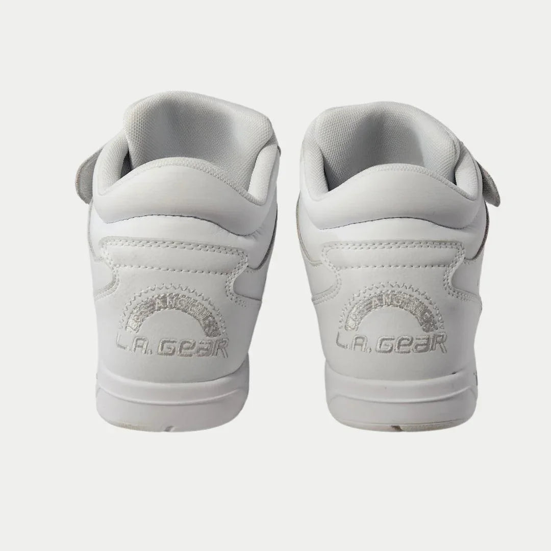 Women's Flame Retro Hightop Sneakers in White