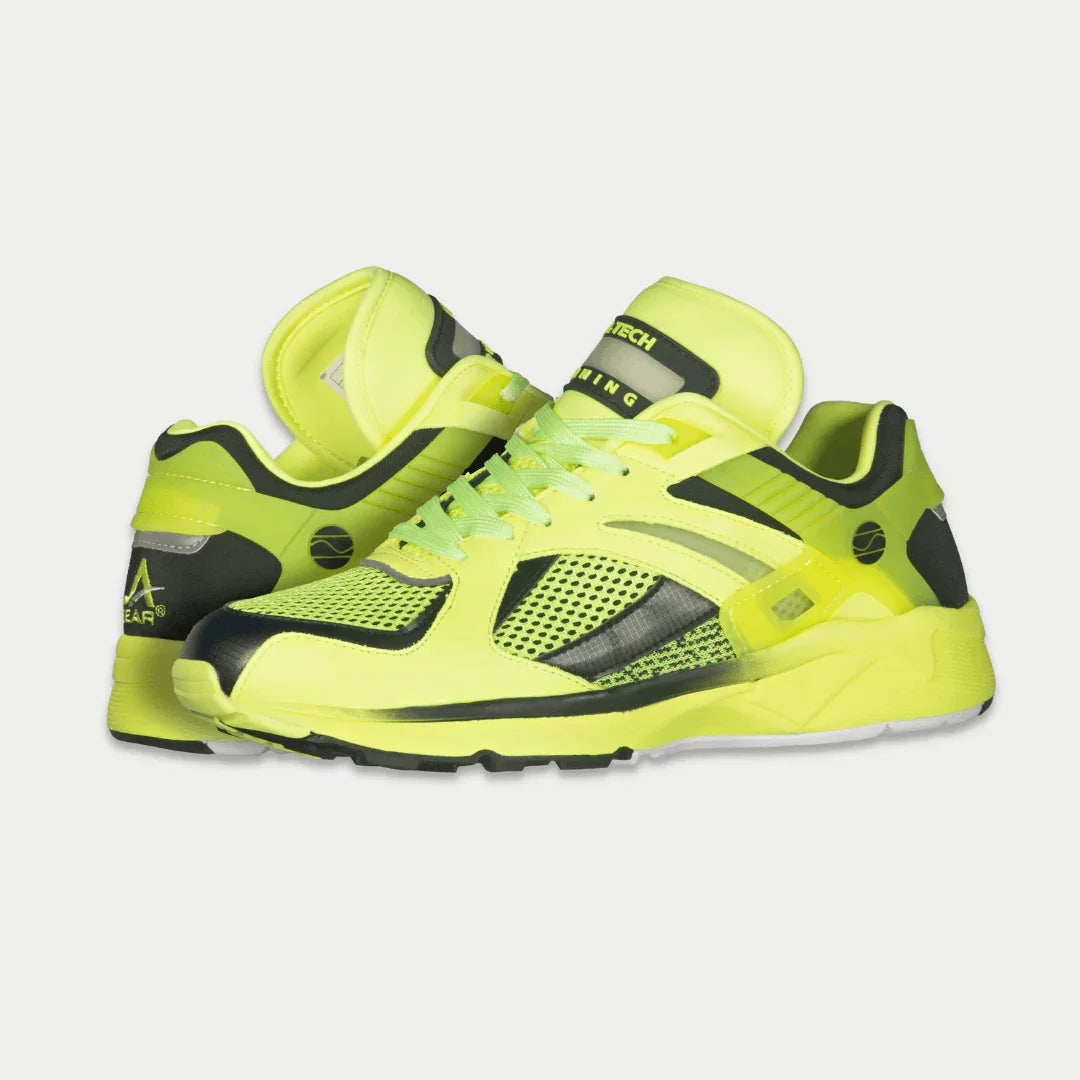 Women's Light-Up x Glow Lowtop Sneakers in Neon Yellow x Black