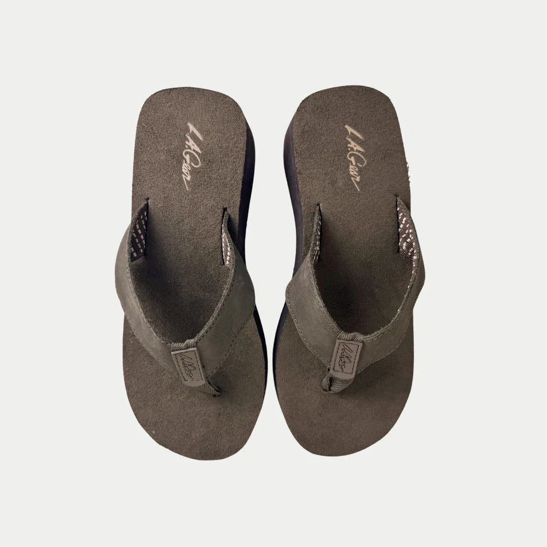Women's Malibu Wedge Flip-Flop Sandal in Brown