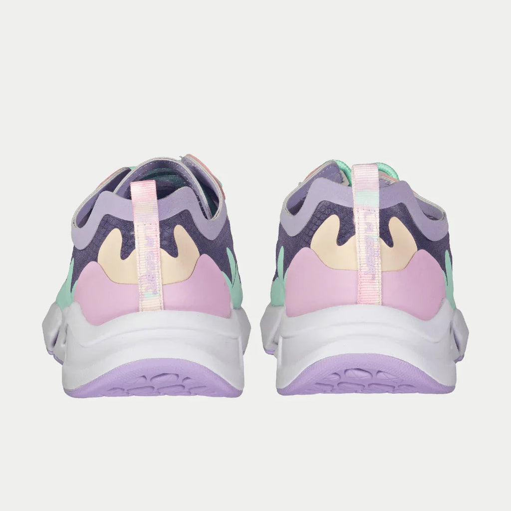Women's Mid-City Lowtop Sneakers in Lavender and Pink