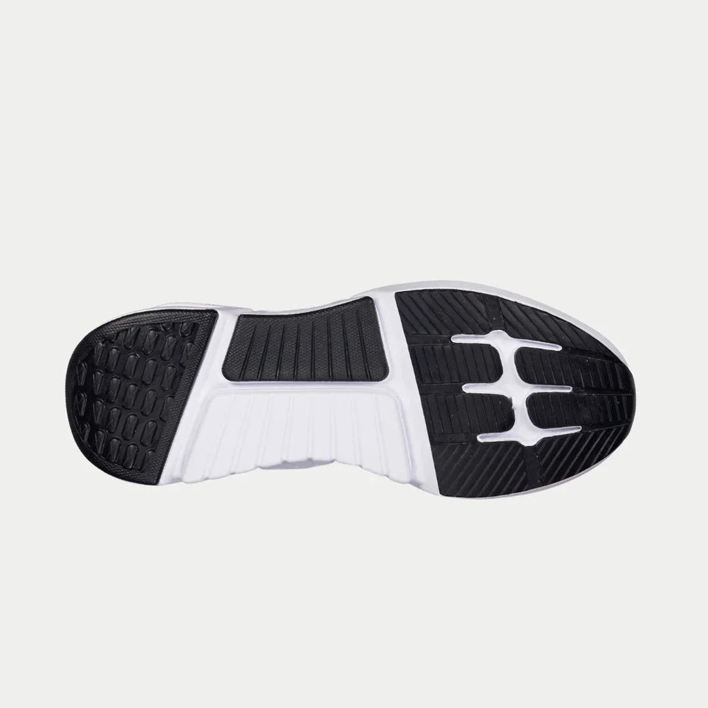 Women’s Tarzana Lowtop Sneakers in Black and Orange Geometric