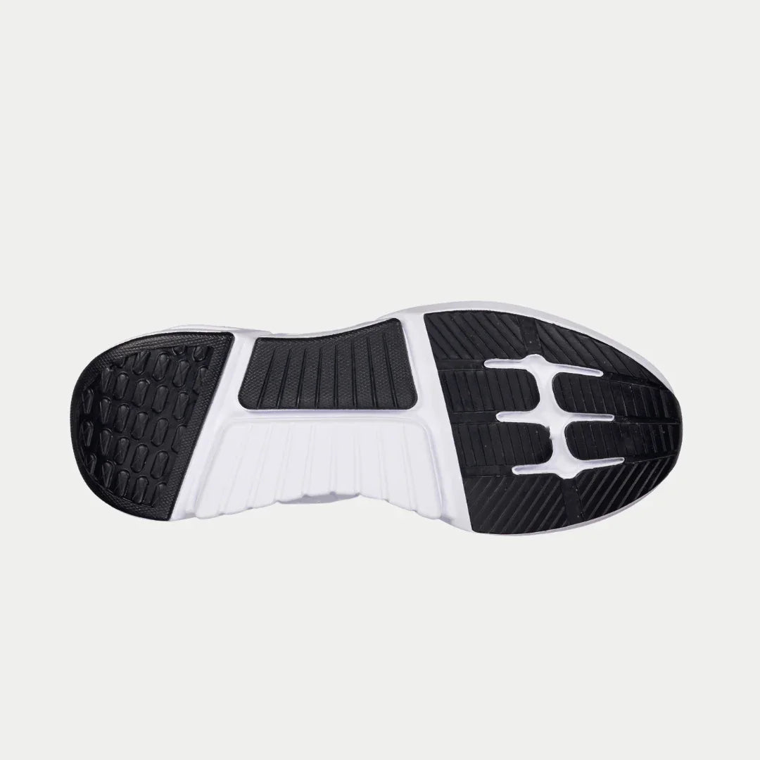 Women’s Tarzana Lowtop Sneakers in Black and Orange Geometric