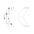 Lace Front Thin clear support tape strips for hair systems in white and red packaging.