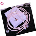 Luxury Pearl Stereo Earphone Necklace with Mic for Everyday Wear