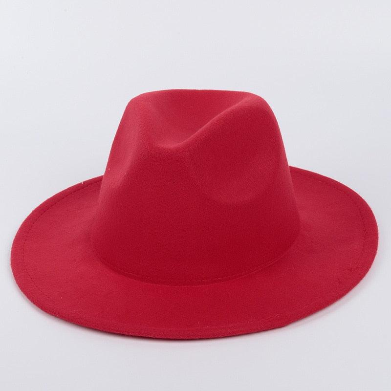 Unisex Wide Brim Classic Fedora Sun Hat