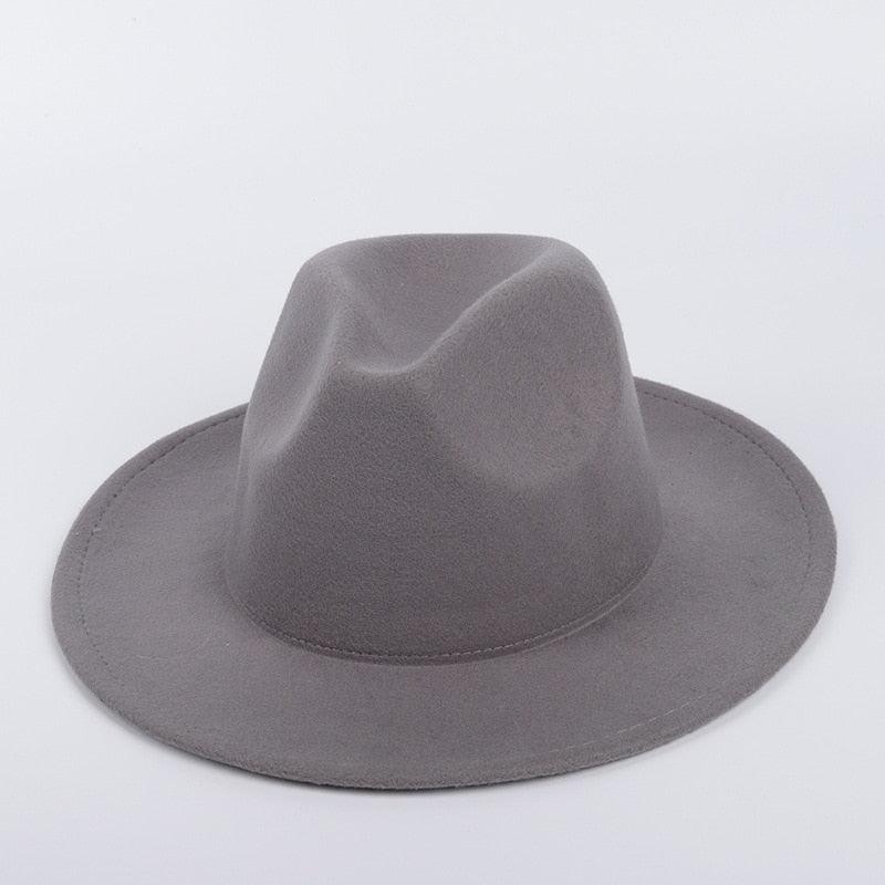 Unisex Wide Brim Classic Fedora Sun Hat