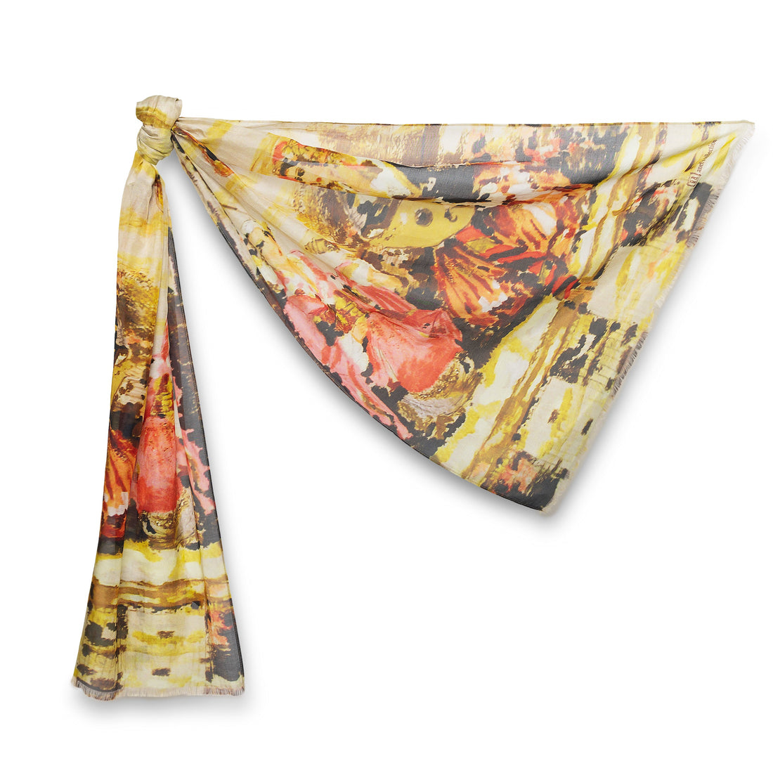 Women's Afternoon Ladies Time Cotton Silk Scarf