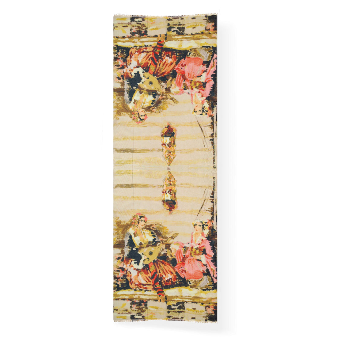 Women's Afternoon Ladies Time Cotton Silk Scarf