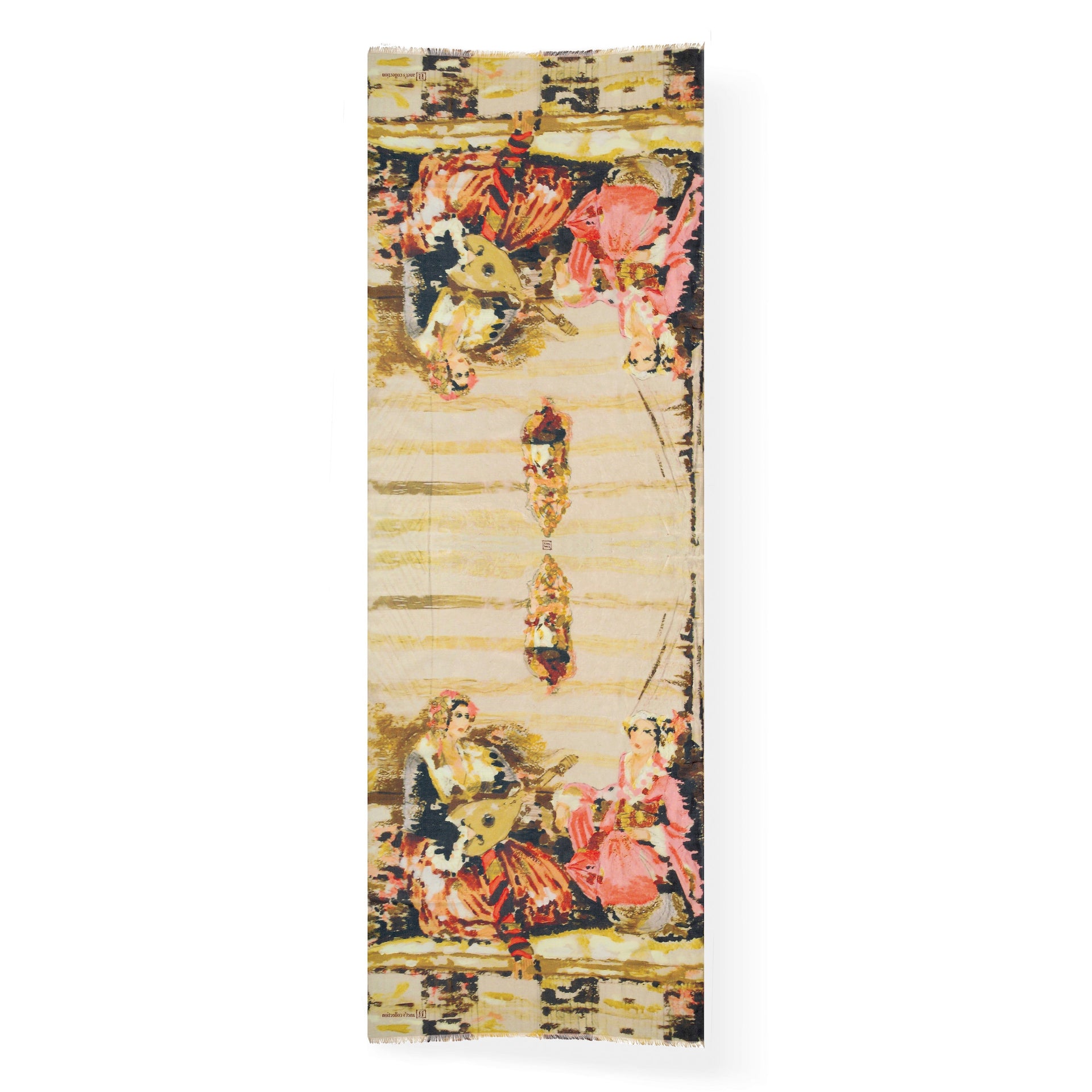 Women's Afternoon Ladies Time Cotton Silk Scarf