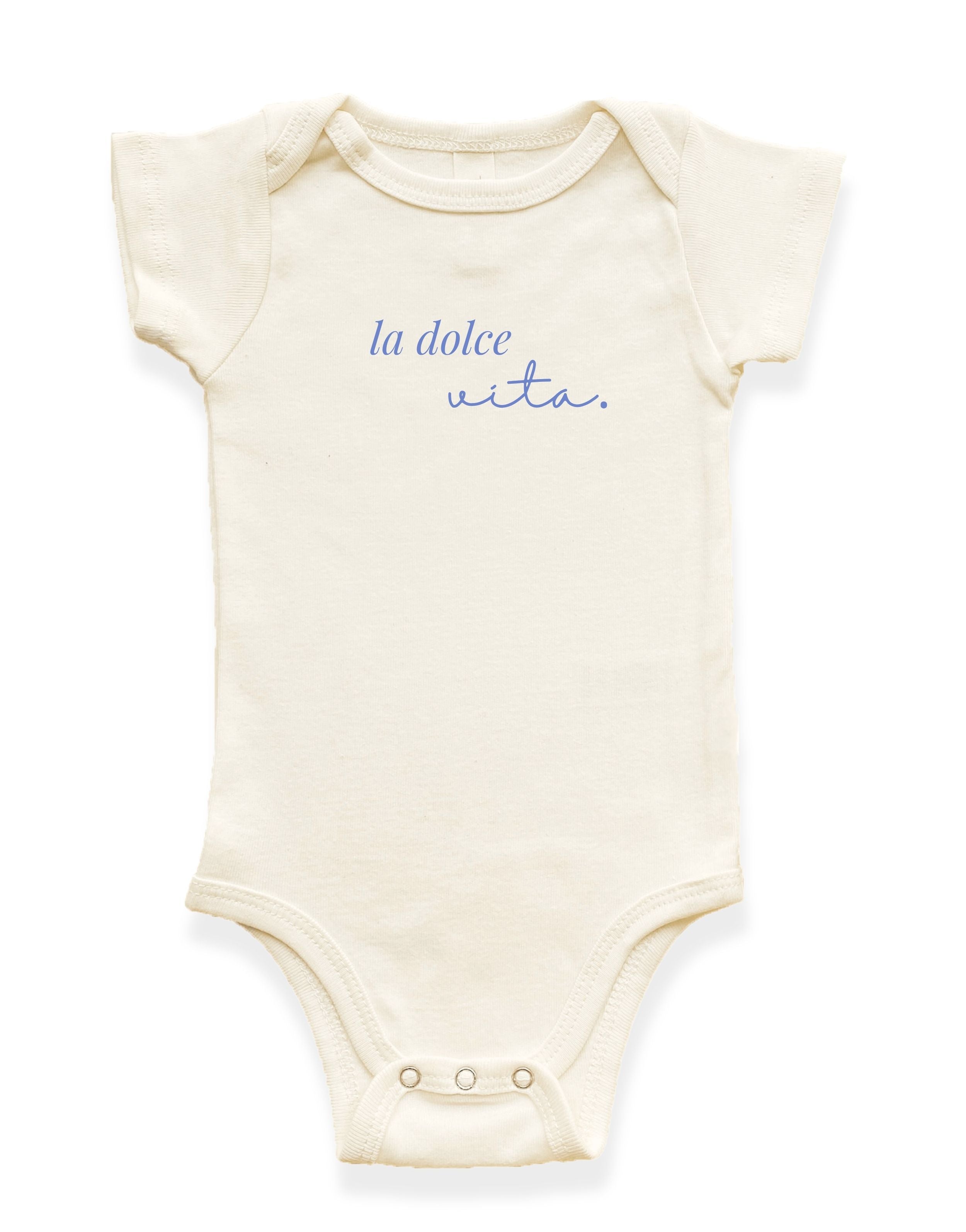 La Dolce Vita Organic Cotton Baby Bodysuit