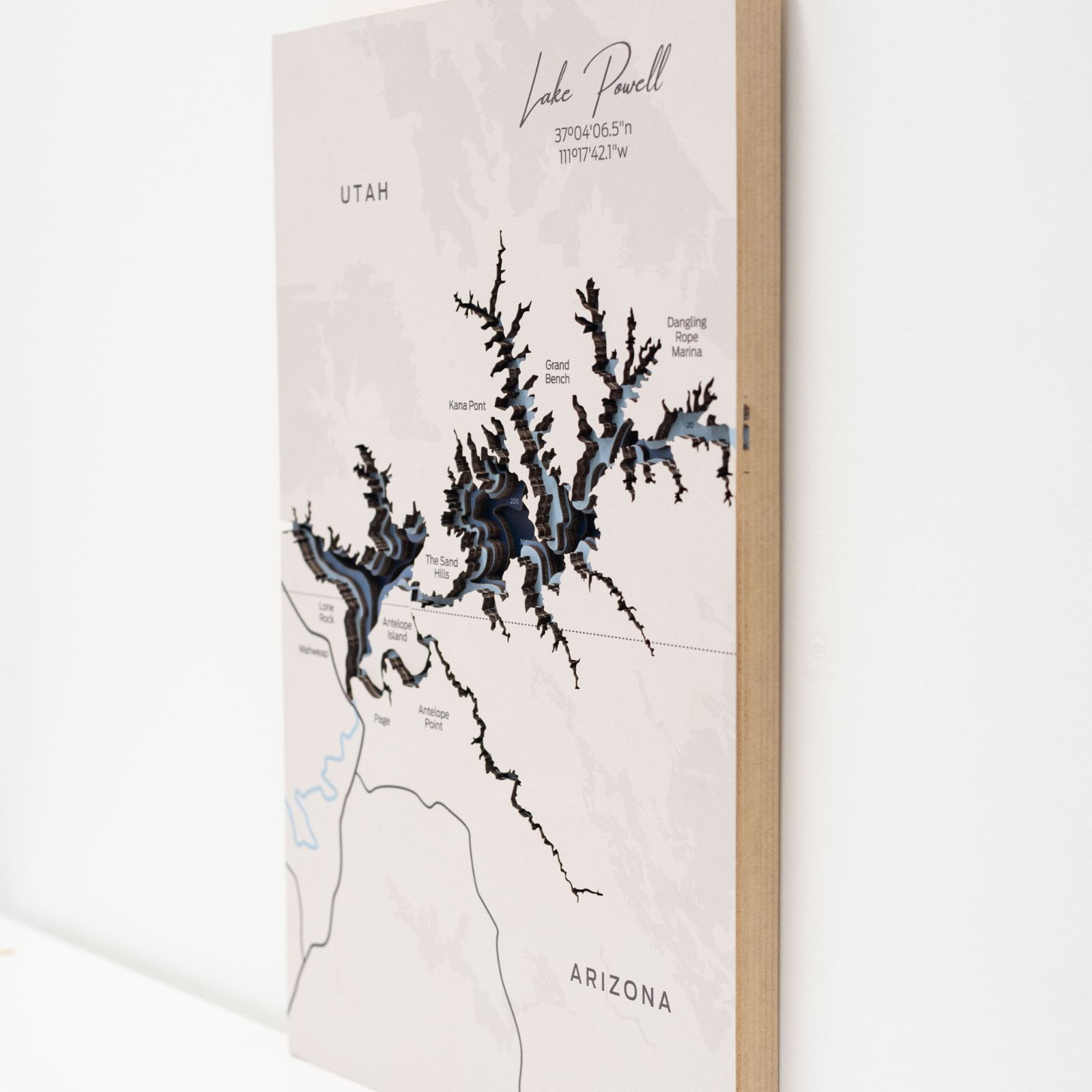 Lake Powell Wooden Wall Art Decor for Living Room and Office