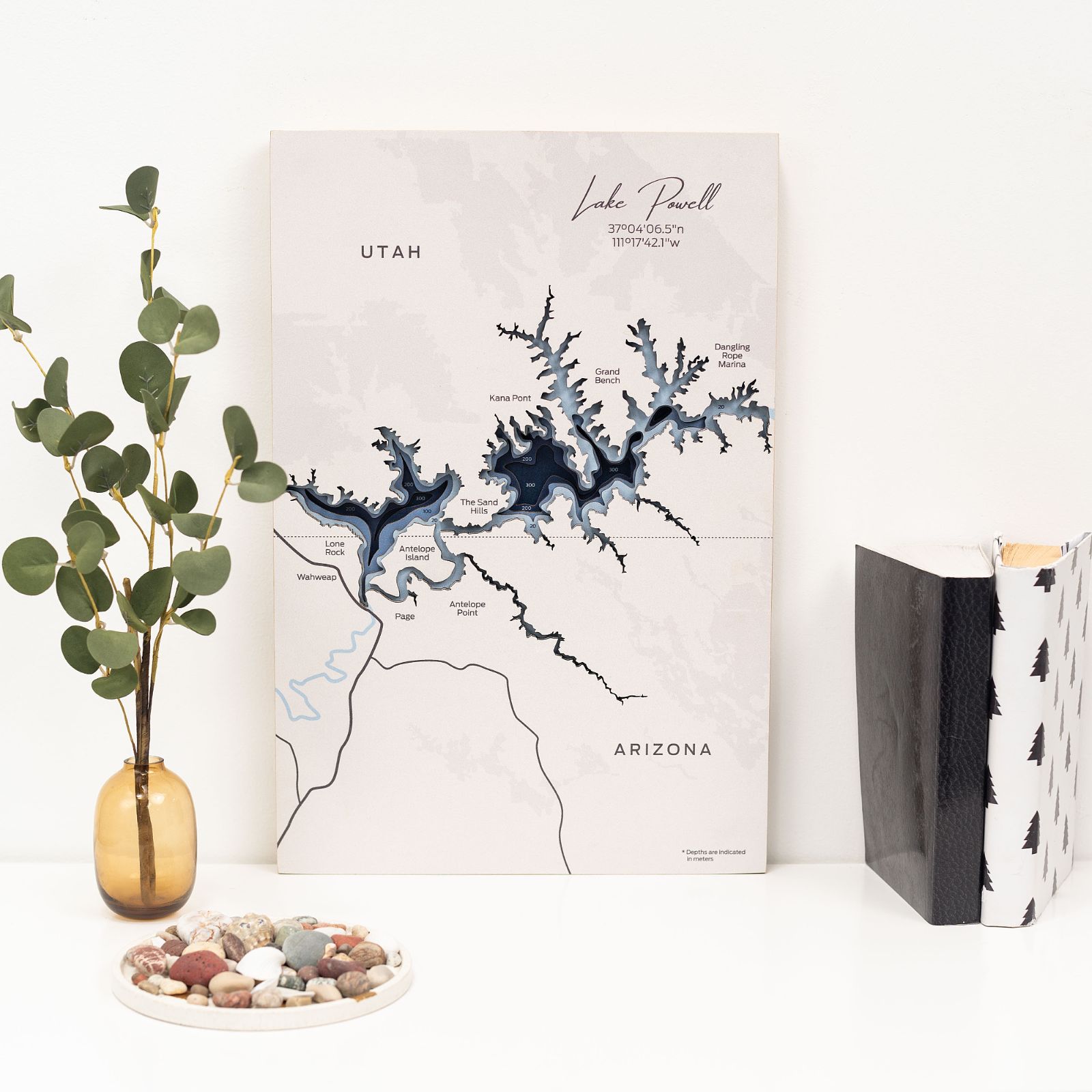 Lake Powell Wooden Wall Art Decor for Living Room and Office