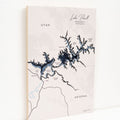 High-quality wooden wall art featuring the landscape of Lake Powell