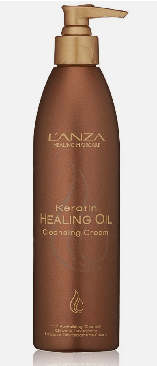 Bottle of L'ANZA Keratin Healing Oil Cleansing Cream 10.1 oz