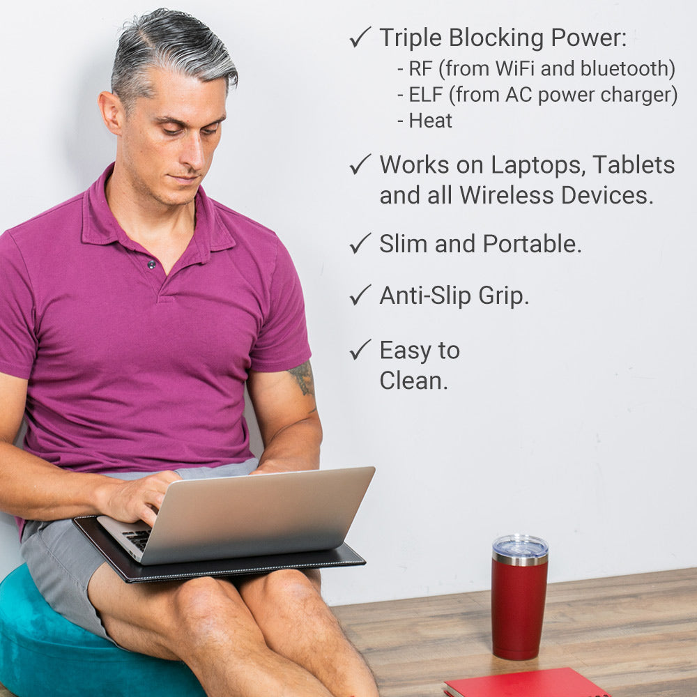 EMF Radiation Protection Laptop Pad with SaferBody Technology - Image 3